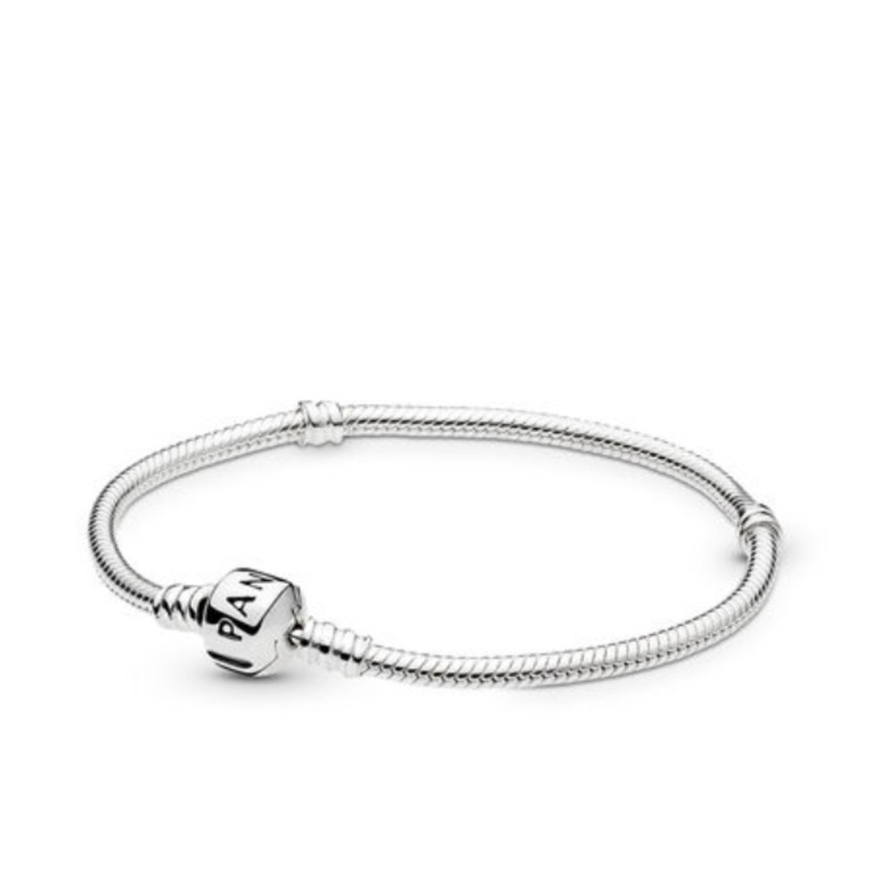 Pandora sterling silver bracelet and jewelry box